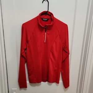 Sunice Women's 3/4 Zip Red Pullover Size Small